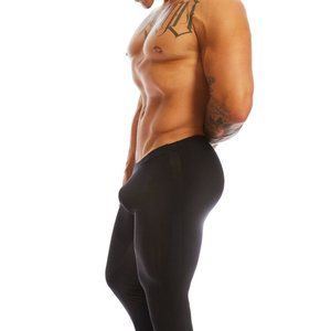 N2N Bodywear Men black Hero skin runner tights